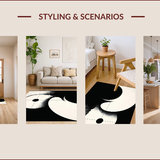Contemporary Circular Abstract Design(Black)