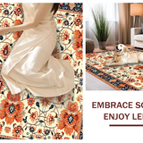 Vibrant Abstract Floral Design(Ivory)