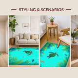 Playful Marine Life Decor(Blue)
