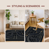 Dramatic Dark Patterned Statement(Black)