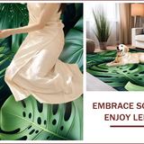 Lush Green Abstract Elegance(Green)