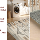 Artful Distressed Lattice Arrangement(Beige)