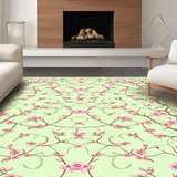 Whimsical Nature Inspired Bloom Motif(Beige)