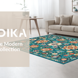 Lively Geometric Flower Fusion(Blue)
