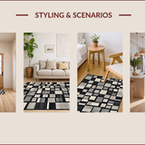 Bold Earthy Geometric Motif(Gray)
