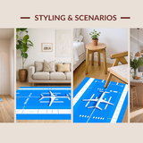 Interactive Air Travel Exploration Mat(Blue)