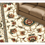 vintage floral low pile(Beige)