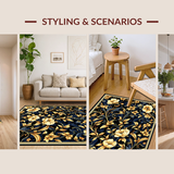 Transitional Gold Floral Arrangement(Black)