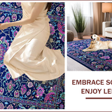 Rustic Multicolor Tapestry Vibe(Blue)
