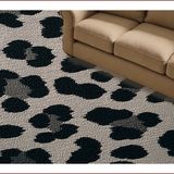 Modern Dark Grey Leopard Print(Black)