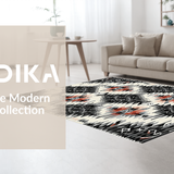 Contemporary Linear Diamond Arrangement(Black)