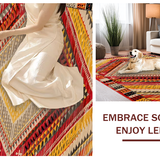 Chic Color blocked Geometric Style(Red)