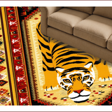 Vintage Yellow Boho Non Slip Tiger(Yellow)