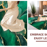 Artful Emerald Swirl Design Element(Green)