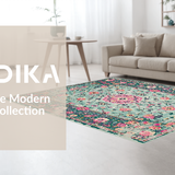 Cozy Watercolor Floral Print(Blue)