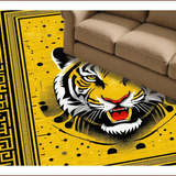 Tibetan Tiger Print Yellow Black(Blue)