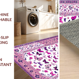 Artful Modern Butterfly Silhouette(Pink)