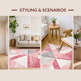 Chic Blush Geometric Fusion(Pink)