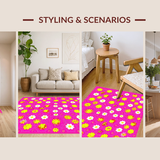 Cheerful Colorful Patterned Accent(Pink)