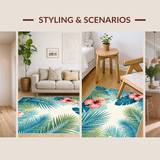 Colorful Hawaiian Leaf Design(Blue)