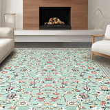 Elegant Sage Green Tiled Motif(Blue)