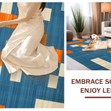 Abstract Multicolor Patterned Elegance(Blue)