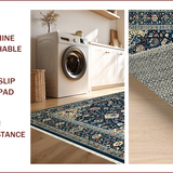 Elegant Blue Tiled Motif(Blue)