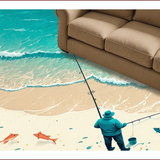 Fisherman Themed Coir(Blue)