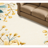 Modern Cream Floral Non Shedding(Beige)