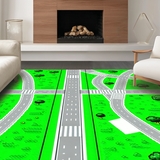 Trendy Neutral Toned Garage Scene(Green)