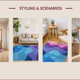 Modern Ombre Purple Blue(Blue)