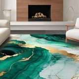 Modern Geometric Emerald Elegance(Green)