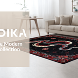 Stylish Modern Snake Graphic(Black)