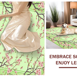 Charming Mint Green Blossom Design(Green)
