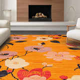 Lively Retro Floral Arrangement(Orange)
