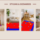 Colorful Interactive Map Design(Red)