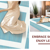 Artisanal Blue Wave Motif(Blue)