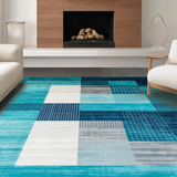 Luxurious Textured Symmetrical Arrangement(Blue)