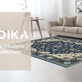 Elegant Earth Tone Floral Design(Blue)