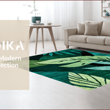 Elegant Tropical Leaf Print(Green)