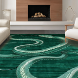 Dynamic Modern Serpentine Artwork(Green)