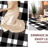 Contemporary Earth Tone Plaid Charm(Black)
