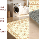 Elegant Curvilinear Floral Flourish(Beige)