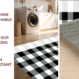 Rustic Black and White Check(Black)