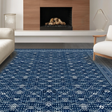 Minimalist Tiled Design with Contrast(Blue)