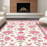 Rustic Earthy Floral Impression(White)