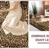Fluffy Leopard Faux Fur(Beige)