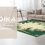 Lush Green Tropical Serenity(Beige)