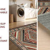 Vintage Inspired Symmetrical Motif(Red)