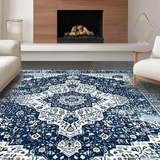 Chic Abstract Symmetrical Elements(Blue)